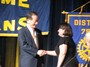 RI President D.K. Lee congratulates President Sarah
